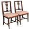 Venetian Six Asolane Biedermeier Chairs in Walnut, Lyre-Shaped Back, Hand-Carved Bottega Vincenzo Cadorin attributed, 1890s, Set of 6 3