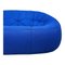 Blue Ottoman Two Seater Sofa Settee with Footstool from Ligne Roset, Set of 2 8