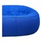 Blue Ottoman Two Seater Sofa Settee with Footstool from Ligne Roset, Set of 2 16