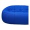 Blue Ottoman Two Seater Sofa Settee with Footstool from Ligne Roset, Set of 2 7