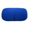 Blue Ottoman Two Seater Sofa Settee with Footstool from Ligne Roset, Set of 2 14