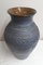 Large Vintage German Ceramic Vase with Blue Glaze and Geometric Decor from Bay-Keramik, 1970s 2
