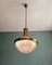 Grande Lampe à Suspension Holophane en Verre Prismatique, 1930s 4
