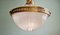 Large Holophane Pendant Light in Prismatic Glass, 1930s 5