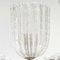 Lámpara colgante Art Déco de cristal de Murano atribuido a Ercole Barovier para Barovier & Toso, Italia, años 40, Imagen 8