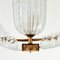 Lampada da soffitto Art Déco in vetro di Murano attribuita a Ercole Barovier per Barovier & Toso, Italia, anni '40, Immagine 7