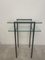 Metal and Glass Side Table, 1980s 1