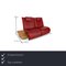 Free Motion Edit 1 Leather Two Seater Red Electric Function Sofa from Koinor 2