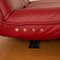 Sofá eléctrico de dos plazas Free Motion Edit 1 de cuero en rojo de Koinor, Imagen 4