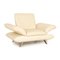 Leather Armchair in Cream from Koinor Rossini 1