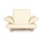 Leather Armchair in Cream from Koinor Rossini 8