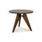 Wooden Dining Table in Dark Brown by Gueridon Prouve for Vitra 1