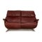 4818 Leather Two-Seater Red Wine Sofa from Himolla 1