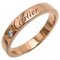 Diamond C De Ladies Ring in Pink Gold from Cartier 1
