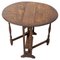 French Oak Little Oval Side Foldable Table, 1920s 1