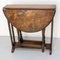 French Oak Little Oval Side Foldable Table, 1920s 11