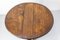 French Oak Little Oval Side Foldable Table, 1920s 5