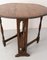 French Oak Little Oval Side Foldable Table, 1920s 2