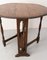 French Oak Little Oval Side Foldable Table, 1920s 4