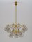 Swedish Chandeliers in Brass and Glass attributed to Holger Johansson, 1970s 5