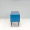 Mid-Century Modern Chest of Drawers in Blue Gloss with Brass Trim, 1960s 5