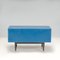 Mid-Century Modern Chest of Drawers in Blue Gloss with Brass Trim, 1960s 6