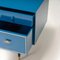 Mid-Century Modern Chest of Drawers in Blue Gloss with Brass Trim, 1960s 13