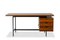 Desk in Oak and Lacquered Metal by Pierre Guariche, 1960s 1