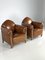 Art Deco Club Chairs in Sheep Leather, Set of 2 17