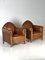 Art Deco Club Chairs in Sheep Leather, Set of 2 18
