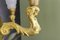 Lampadario Art Déco in bronzo e vetro satinato, 1920, Immagine 6