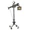 Brutalist Fish Lantern Floor Lamp in Wrought Iron, 1960s, Image 1