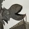 Brutalist Fish Lantern Floor Lamp in Wrought Iron, 1960s, Image 4