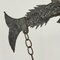 Brutalist Fish Lantern Floor Lamp in Wrought Iron, 1960s, Image 7