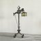 Brutalist Fish Lantern Floor Lamp in Wrought Iron, 1960s 2