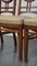 Art Nouveau Dining Room Chairs in Light Skai Leather Upholstery, Set of 4 15
