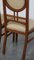 Chaises de Salle à Manger Art Nouveau en Cuir Skaï Clair, Set de 4 14