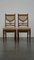 Art Nouveau Dining Room Chairs in Light Skai Leather Upholstery, Set of 4 1