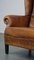 Vintage Leather Wing Chair, Image 10