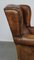 Vintage Leather Wing Chair 11