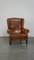 Vintage Leather Wing Chair, Image 1