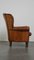 Brown Leather Wing Chair 4