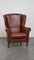 Brown Leather Wing Chair, Image 2