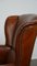 Brown Leather Wing Chair 15