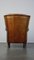 Brown Leather Wing Chair, Image 5