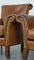 English Leather Armchairs with High Back, Set of 2 11