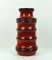 Red High-Gloss Vase from Scheurich, Image 1