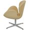 Swan Chair in Yellow Christianshavns Fabric from Arne Jacobsen 4
