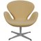 Swan Chair in Yellow Christianshavns Fabric from Arne Jacobsen 1