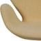 Swan Chair in Yellow Christianshavns Fabric from Arne Jacobsen 11